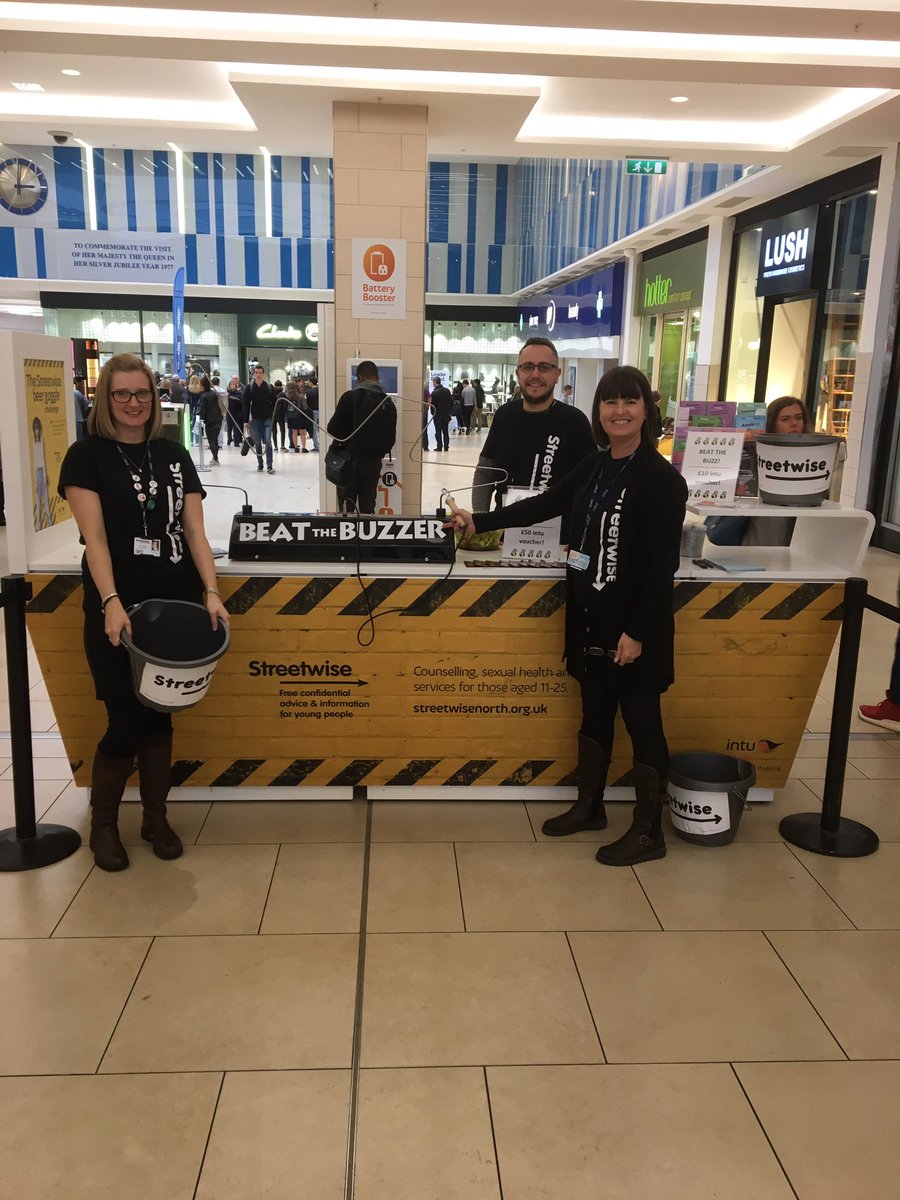 streetwisenorth's tweet photo. The #streetwisene team are in #intueldonsquare today until 9pm come and say hi 👋 #helpushelpyoungpeople https://t.co/OvFO3QboJK