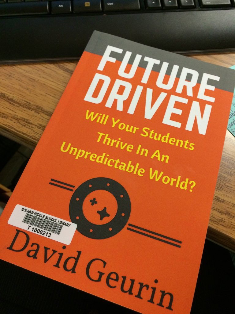 Btownlibrary's tweet photo. Now ready for check out! Congrats @DavidGeurin. Thrilled to have your book join our collection #futuredriven https://t.co/vIhQWXyzWZ
