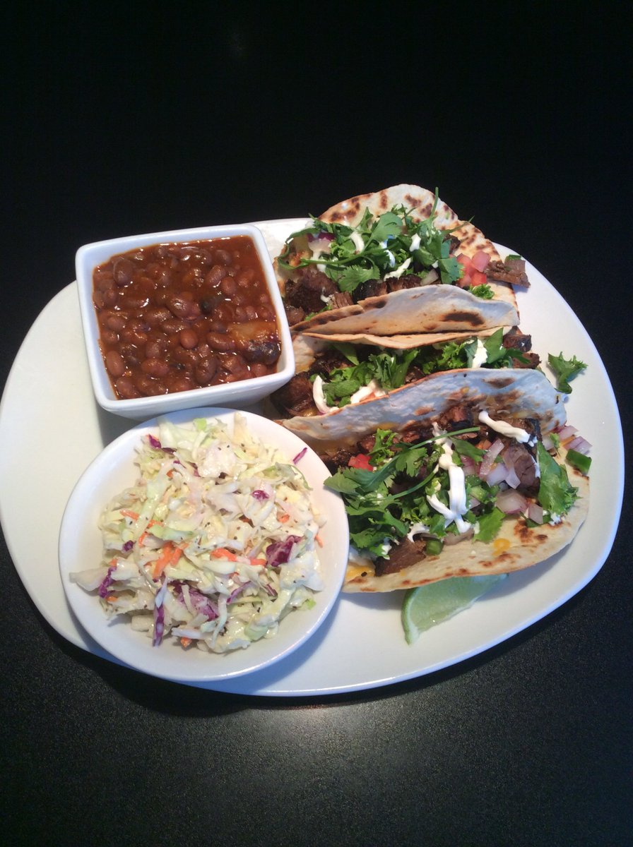 atomicgrillbbq's tweet photo. Petty Taco’s
Brisket Tacos With Jalapeño Pico de Gallo, Lettuce &amp; Topped With Sour Cream and Cilantro Served With Baked Beans And Coleslaw https://t.co/7WcljSbded