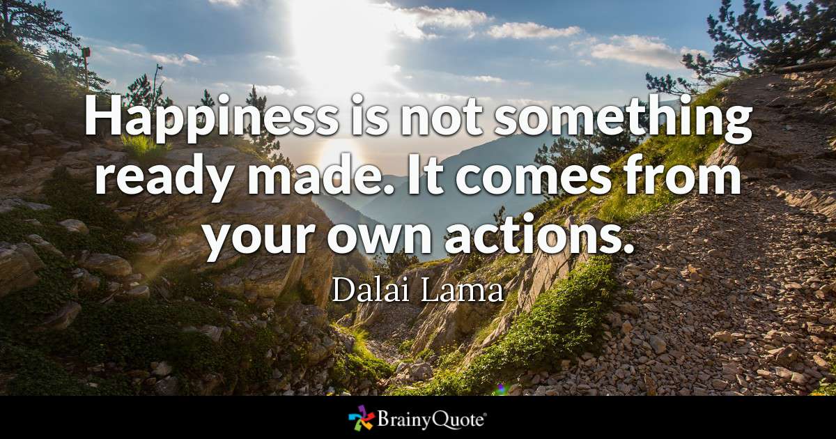 BrainyQuote's tweet photo. Happiness is not something ready made. It comes from your own actions.
https://t.co/c4iQxYEalP #brainyquote #QOTD #happiness #hills https://t.co/g3Vk7ewH5v