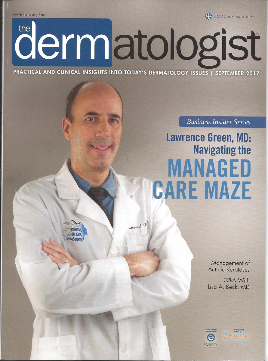 Look who made the COVER of The Dermatologist Magazine!