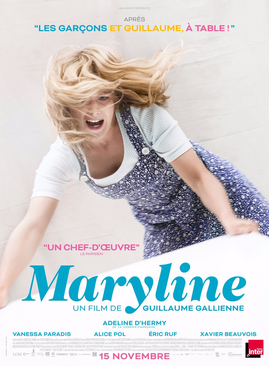 GGallienne's tweet photo. Exclusivement pour vous, voici l'affiche définitive de Maryline qui sortira le 15 novembre au cinéma. #Marylinelefilm https://t.co/G17DXStDPf