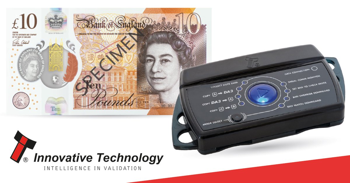 notevalidators's tweet photo. If you have not yet updated your #itl note validators to accept the new £10 note use our DA3 SMART update tool: https://t.co/BbYgV4y8ov https://t.co/LS1p0K4yDv