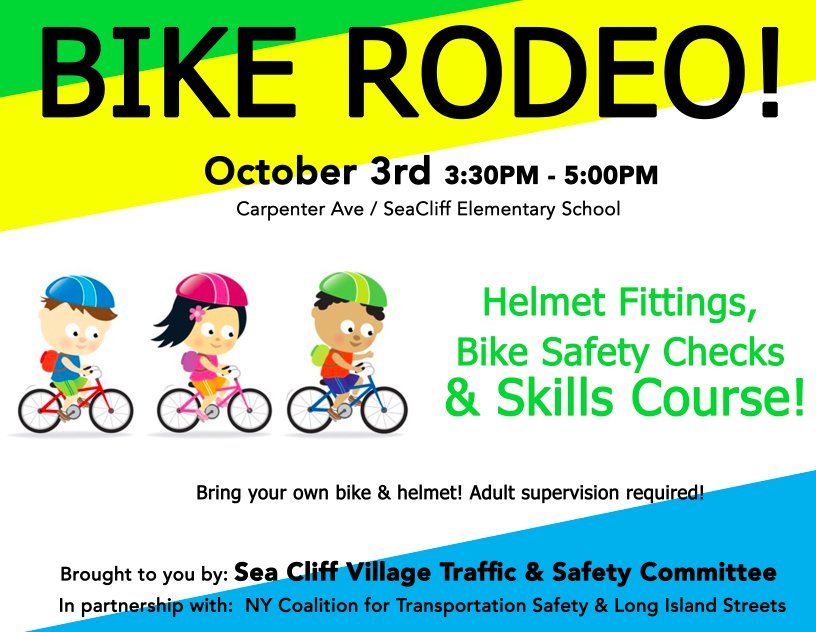 LIStreetsNY's tweet image. We're in Sea Cliff Village today, strengthening kids bike skills &amp;amp; encouraging healthy riding habits. #kidsonbikes #movekids #safekids