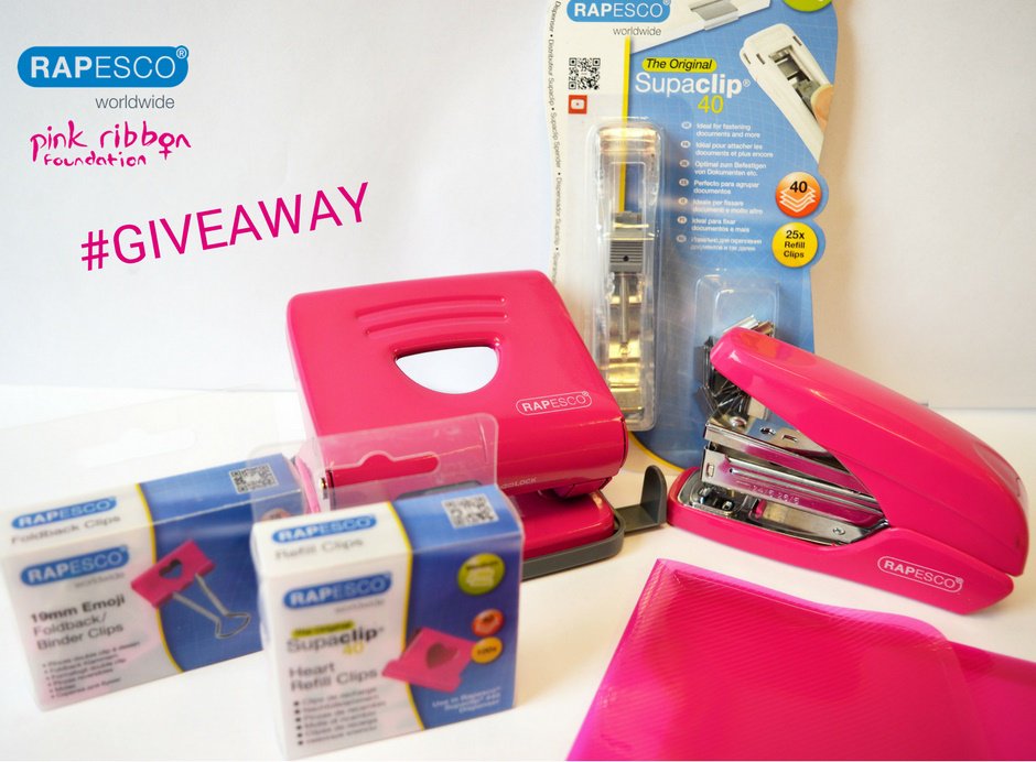 rapesco's tweet photo. It's a Pink Desktop Set #giveaway for #BCAM !
To enter: Follow us and @pinkribbonfound, RT and comment Hot or Candy Pink
Giveaway ends 16/10 https://t.co/oroj4sPGGr