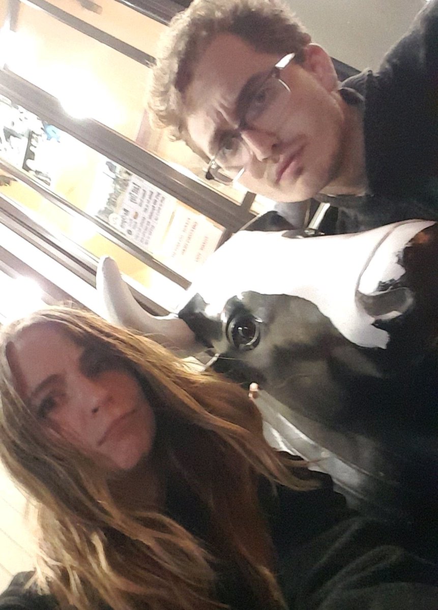 IGHPlays's tweet photo. Caileigh and Joey thought this was a real cow until it started talking to them in Greek. Silly cow. https://t.co/OmjlBo6GnK