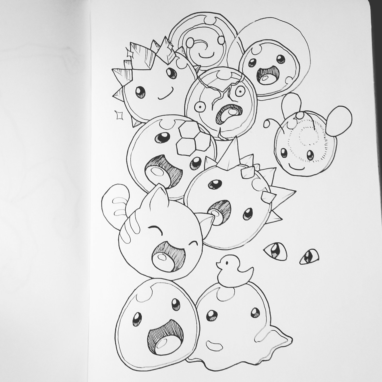 Cute Slime coloring page