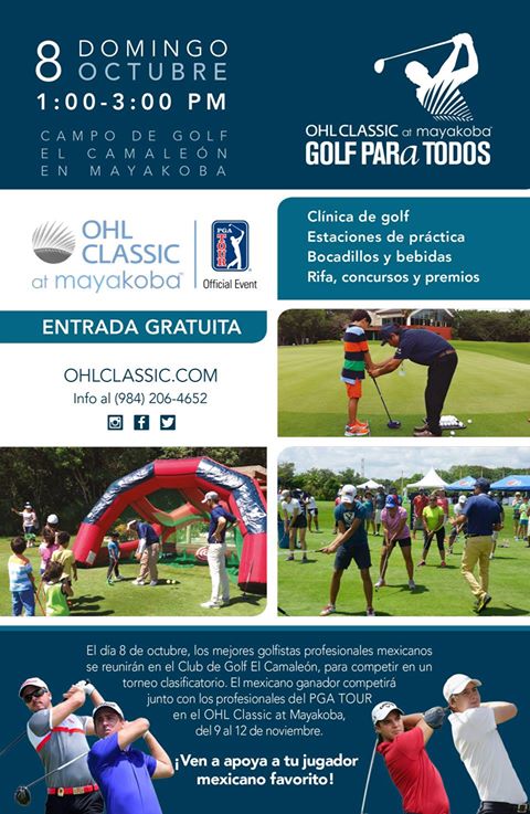 El domingo nos vemos en el campo de golf #ElCamaleón at <a href="/mayakoba/">mayakoba</a> en el tradicional Domingo de #GolfParaTodos entrada libre! #OHLClassic
