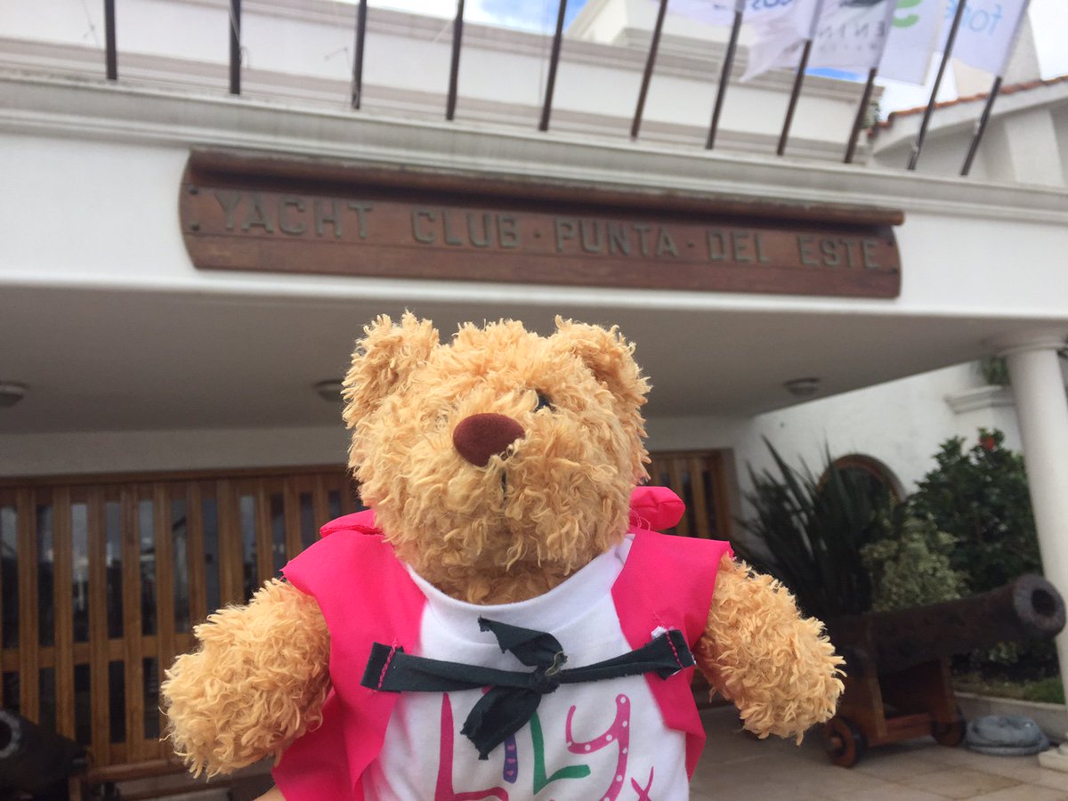 SailorSwiftBear's tweet photo. Fun times in Punta del Este #Uruguay! And yes I did wear my lifejacket the whole time. I like to be prepared, ok? #ClipperRace #MitoAware 🐻💚 https://t.co/RulfFcpZeY