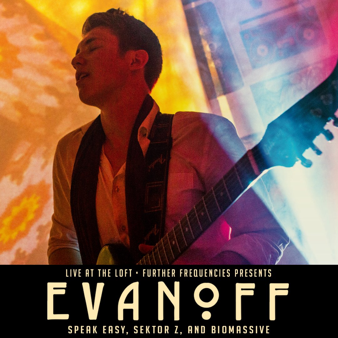 This Saturday Night!
<a href="/Further_Freq/">Further Frequencies</a> presents <a href="/evanoffmusic/">Evanoff.eth</a> w/ @SpeakEZmusic + <a href="/SektorZmusic/">Sektor Z</a> + BIOMASSIVE.  9pm Doors // 18+ welcome