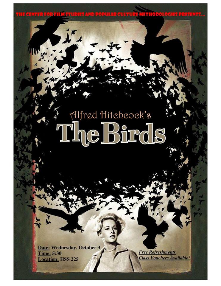 IUP_English's tweet photo. IUP Film Series Screening of 
The Birds 
Tonight @ 5:30pm in HSS225 https://t.co/myRQTGqaJn