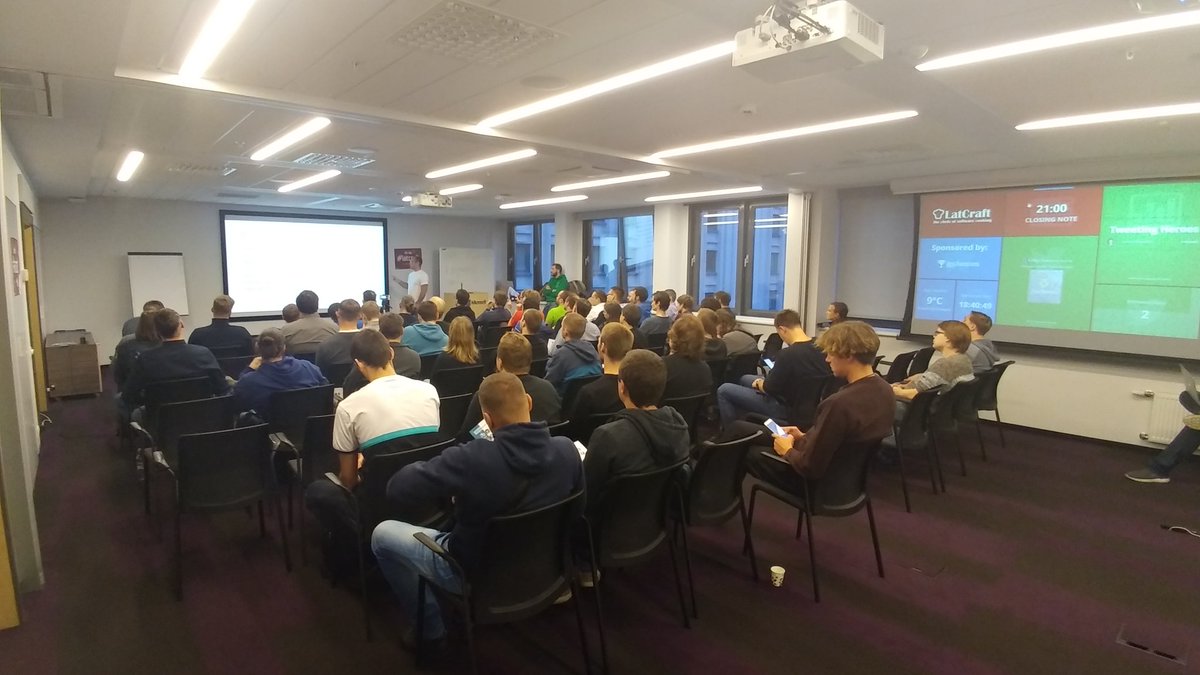 codingandrey's tweet photo. @latcraft ( @kubernetesio + #Serverless ) meetup just started https://t.co/LqD6rZfyPV