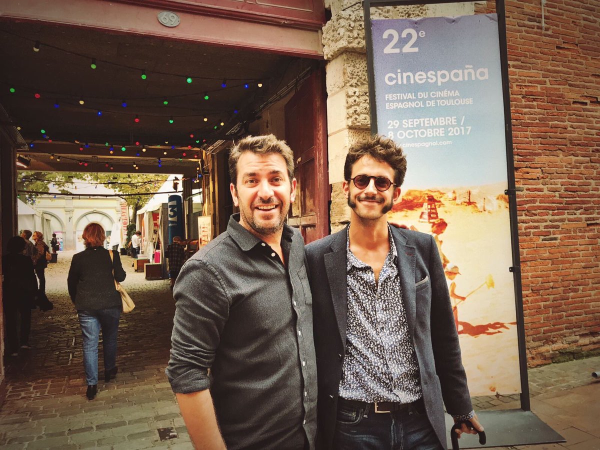 Los productores de #LosDelTúnel <a href="/ArturoValls/">Arturo Valls Oficial</a> y Félix Tusell disfrutando de su paso por #Cinespaña en Toulouse.