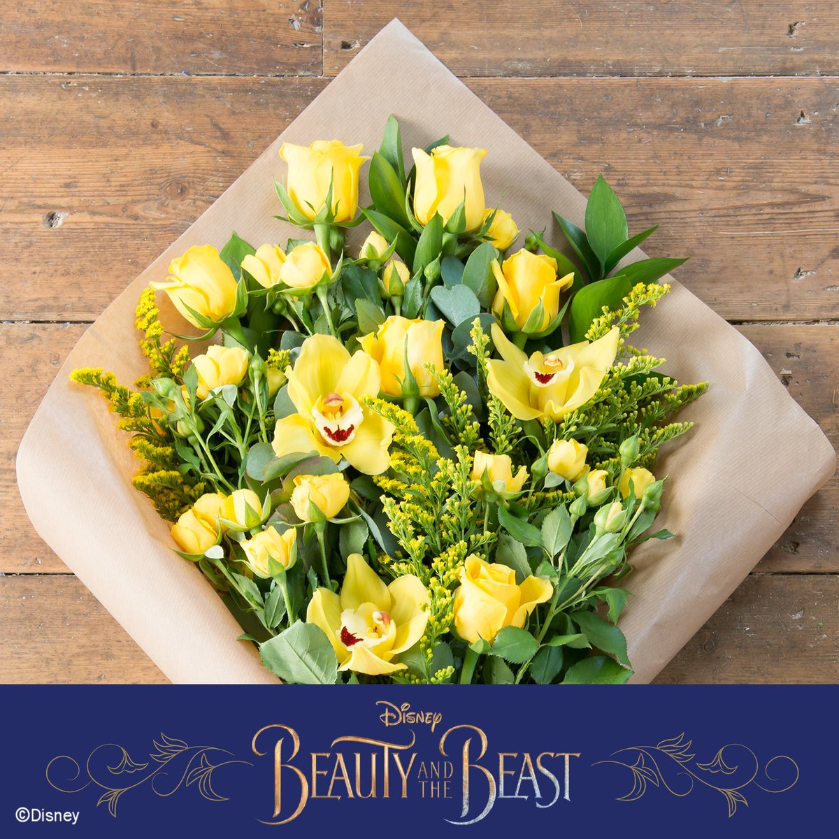 Our Beauty and the Beast inspired #bouquet was created in conjunction with #Disney! >bit.ly/G0ld8e4U7