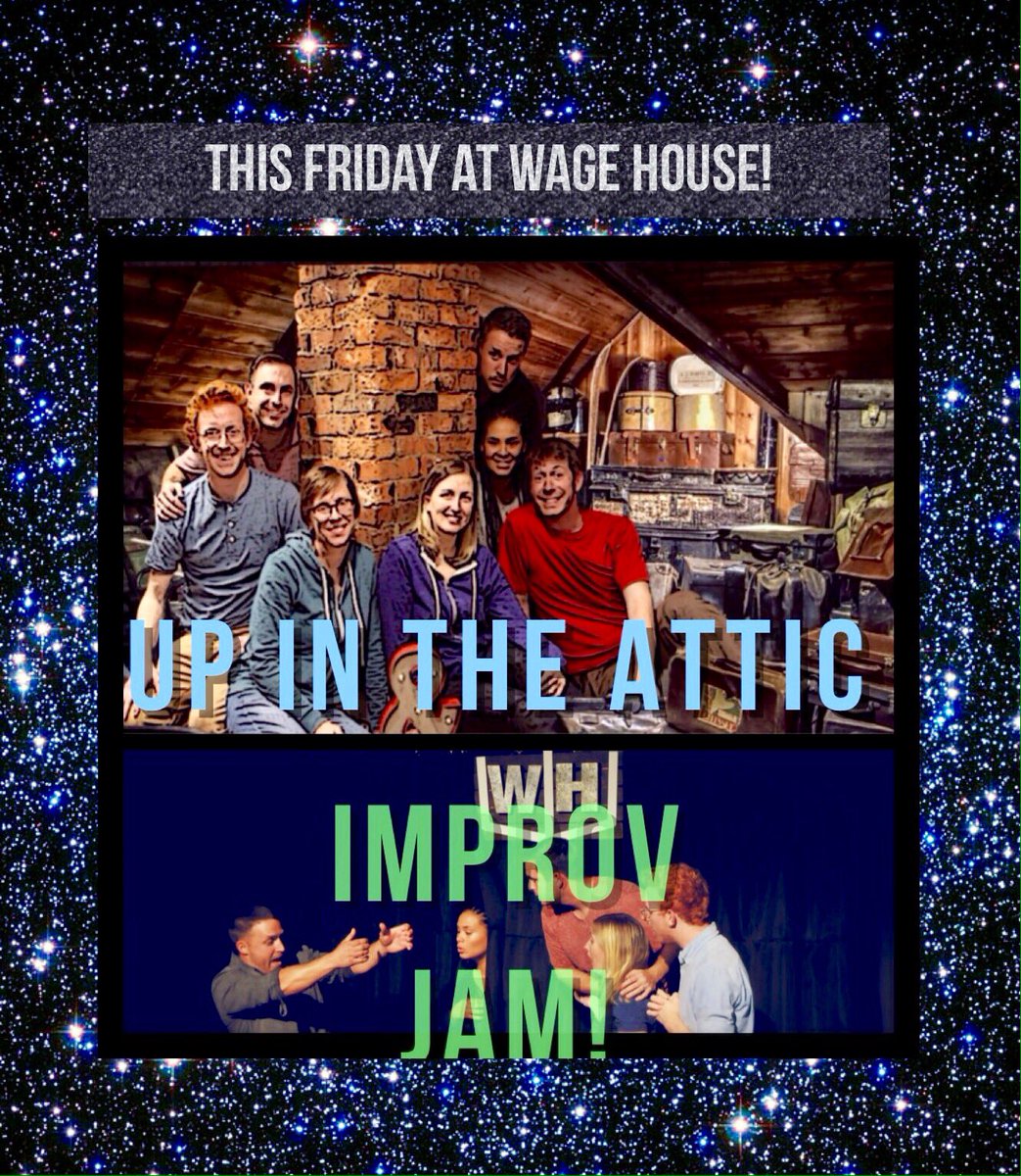 wagehouse's tweet photo. @uitaimprov returns to  @wagehouse this Friday!! Guaranteed super funny show!! And there will be an improv jam after, open to all✨🤣🍻 https://t.co/aTknxJ8CFC