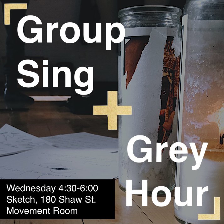 Sunset_Service's tweet image. We are BACK! #GROUPSING + #GREAYHOUR is back at @sketchtoronto  for another season - Wednesday 4:30-6 in the movement studio #sunsetservice