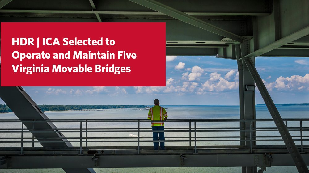 HDR_Inc's tweet photo. We're looking forward to working with @VaDOT to operate and maintain its #movablebridges: https://t.co/HtaJmILOUi https://t.co/XI9hOaoJOr