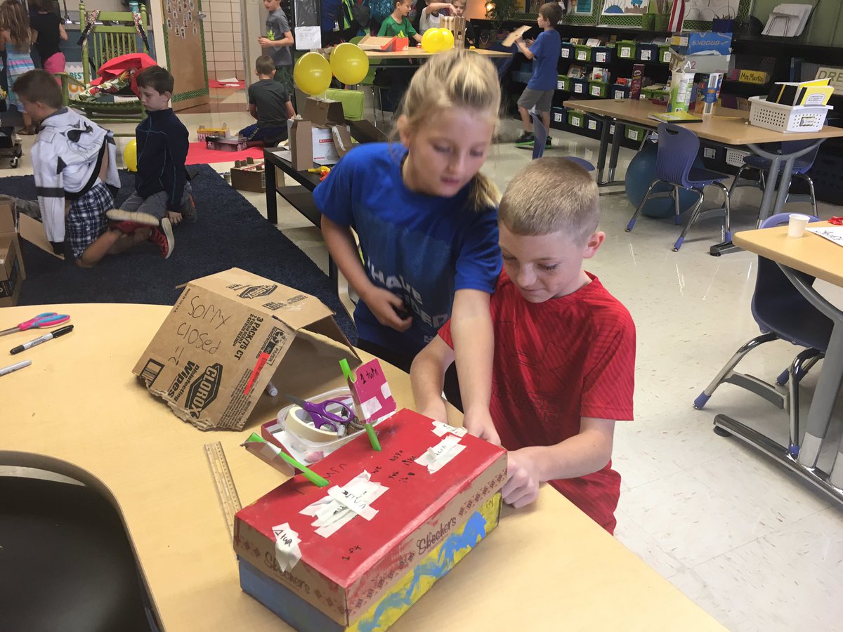 btsssmart's tweet photo. Students using the engineering process to create carnival games to demonstrate force and motion. #STEAMazing @jtsdnixa #3rdgradeSTEAM https://t.co/T6vA0u695a