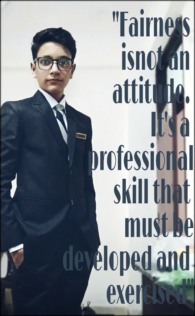 dsanwal25's tweet photo. Fairness is not an attitude. It's a professional skill that must be developed and exercised. https://t.co/na0Njtem94