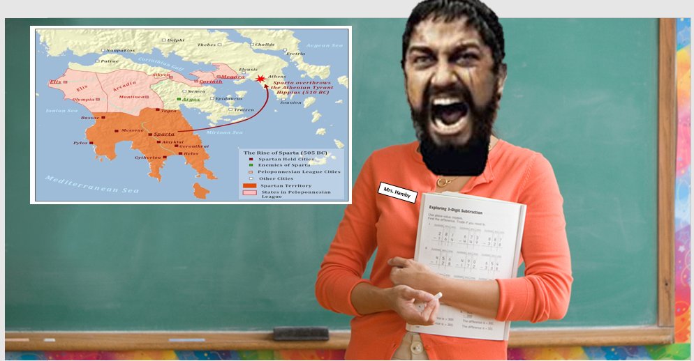 My <a href="/Wax_GlobalHS/">Wax. Global HS</a> students love me especially when I teach about SPARTAAAAA!