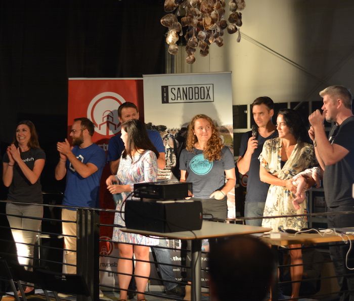sandboxsb's tweet photo. Congrats to SANDBOX members Salty Girl Seafood for winning the @1776 SB Region Challenge Cup Competition @Salty_Girls @startupsb @brenucsb https://t.co/rVoRvGl28P