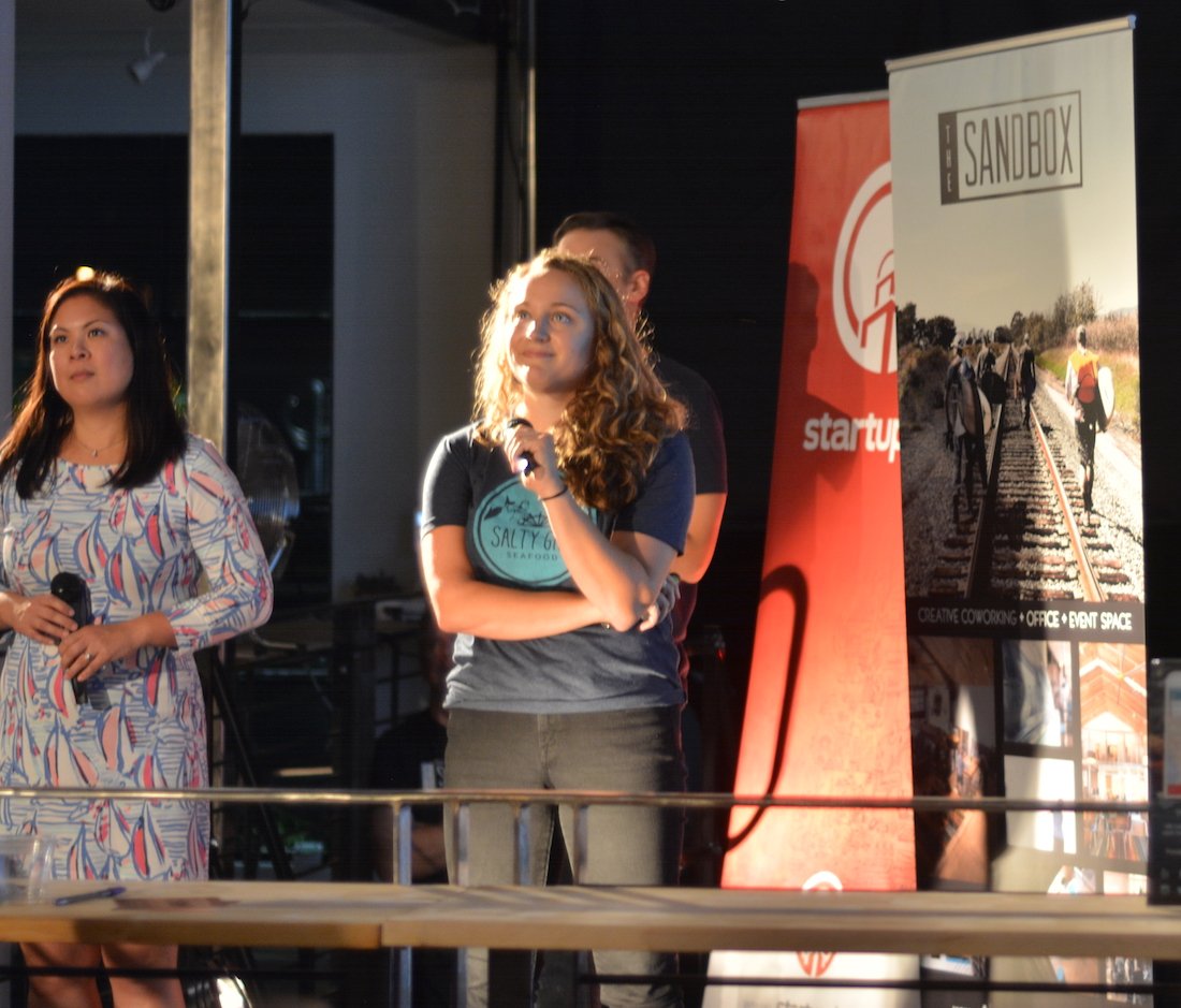 sandboxsb's tweet photo. Congrats to SANDBOX members Salty Girl Seafood for winning the @1776 SB Region Challenge Cup Competition @Salty_Girls @startupsb @brenucsb https://t.co/rVoRvGl28P