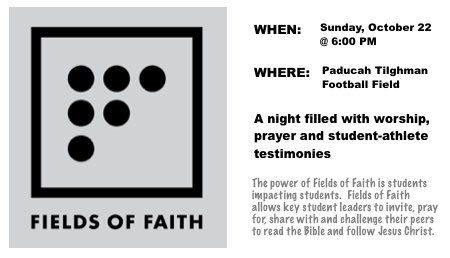 WestKyFCA's tweet photo. Save the Date! Oct 22nd 6:00 #FCA #FieldsofFaith https://t.co/LtICxRto4k