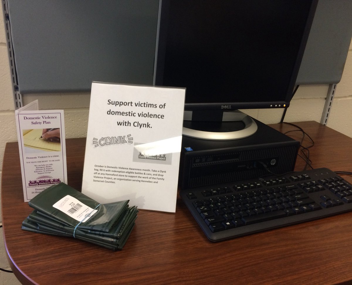 October is Domestic Violence Awareness month. Stop by @KatzLibrary Room 206 &amp; grab a Clynk bag to support the Family Violence Project.