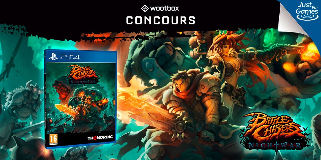 wootbox_fr's tweet photo. Follow + RT pour tenter de gagner un jeu PS4 de #BattleChasers du jeu  ! 😁 #wootbox https://t.co/5J3ny3ljsm