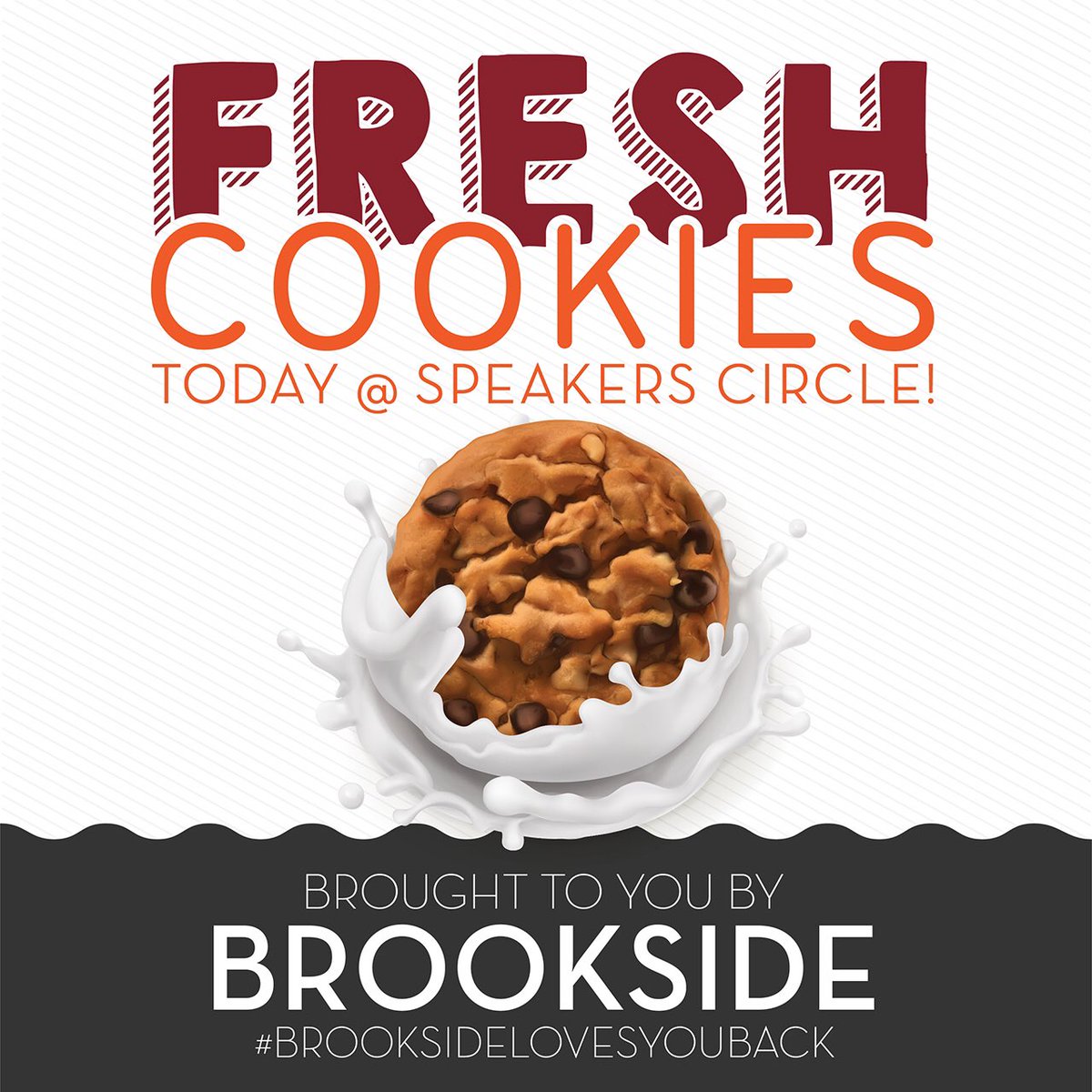 Come find us at Speaker's Circle for some free Hot Box Cookies! Get 'em while they last!! #brooksidelovesyouback <a href="/FreeFoodMizzou/">Free Food at Mizzou</a>