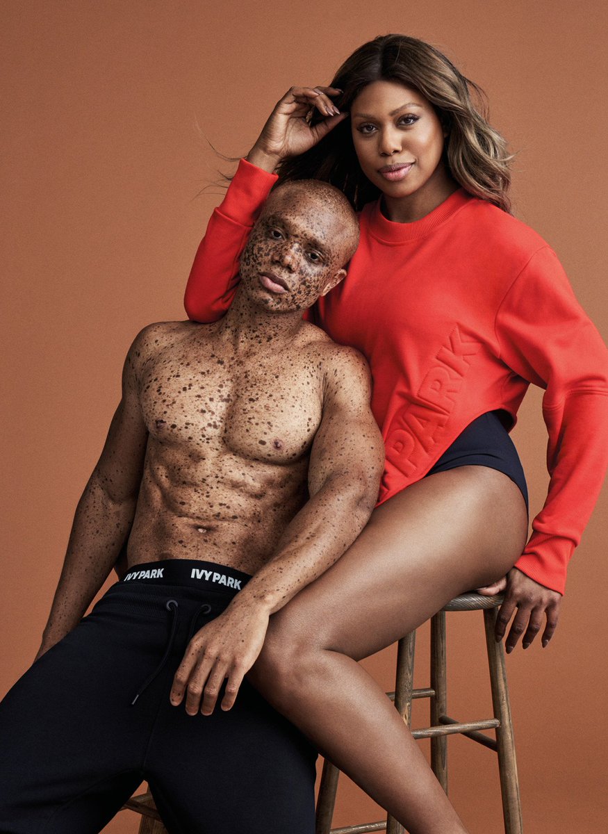 BeyLegion's tweet photo. .@Lavernecox &amp; @souffrantnyc for #IVYPARK AW17 Collection. https://t.co/GBtPbUDXpp