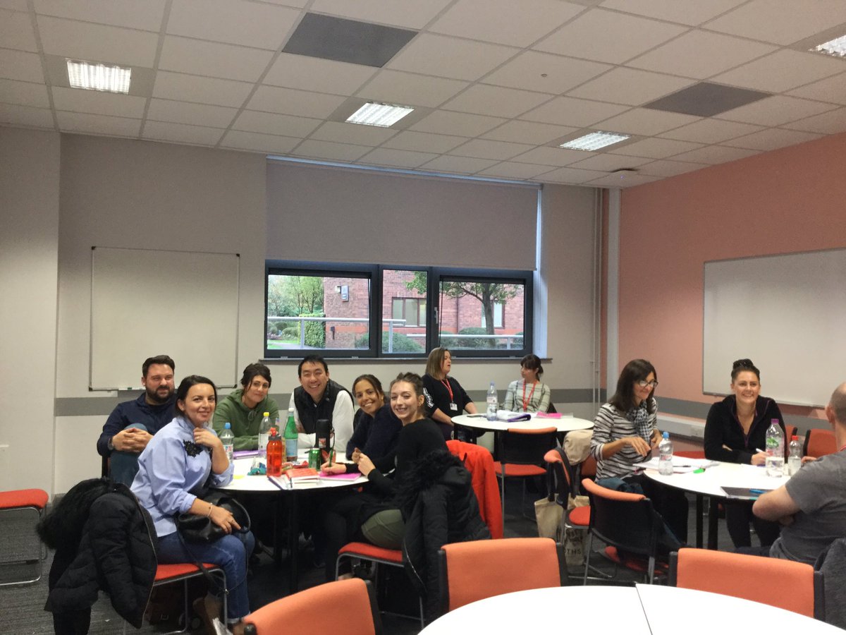 LanghoLynne10's tweet photo. An amazing day with @UCLanHealth MSC Ad. Prac. 1st years enthusiasm and energy on display exciting improvement activity on the way #NU4138 https://t.co/brGlpZINGi