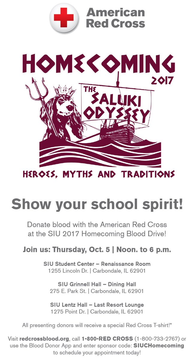 SIUResLife's tweet photo. Saluki Nation Now is the time to show your school spirit! https://t.co/kfcLlAmXXA