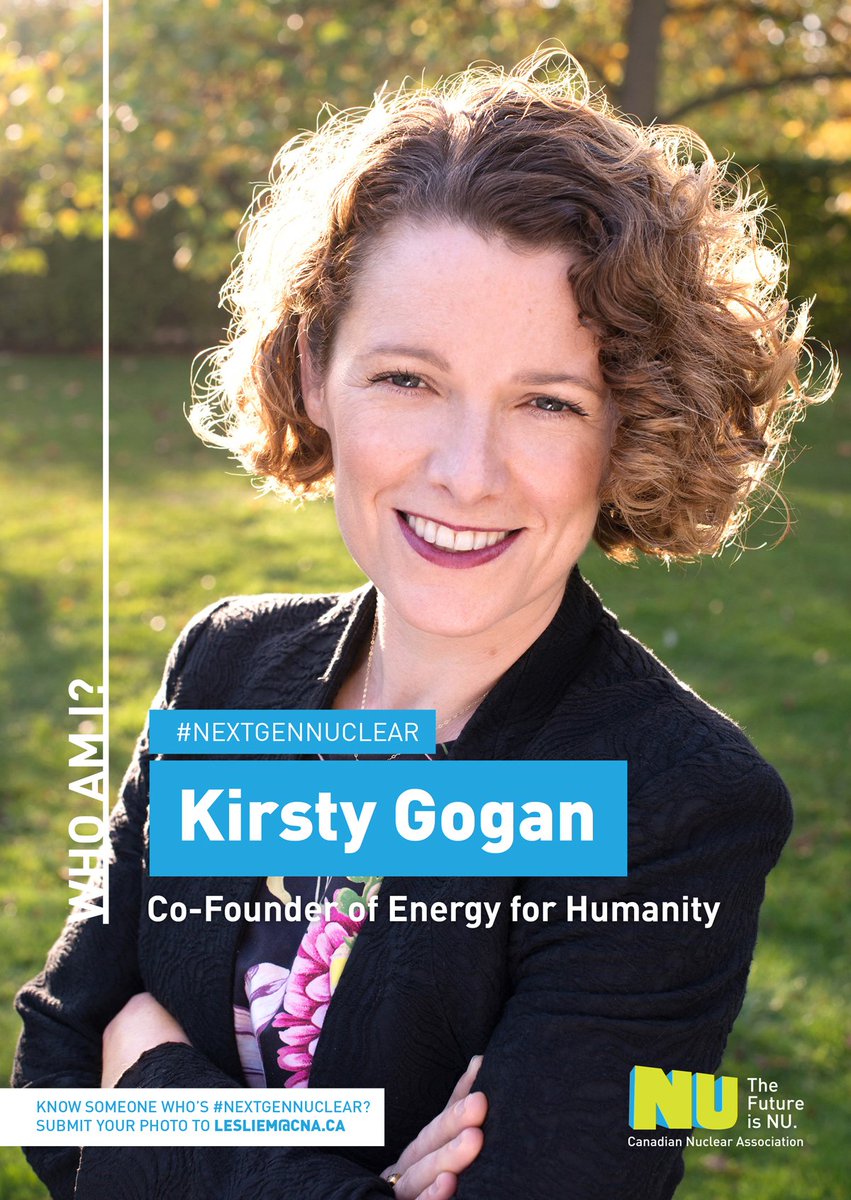 CanadaNuclear's tweet image. Our friend @kirstygogan is #NextGenNuclear