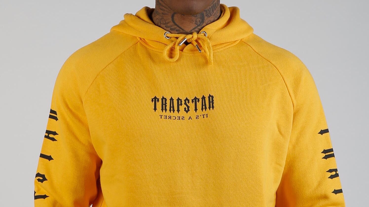 Yellow trapstar hoodie sales