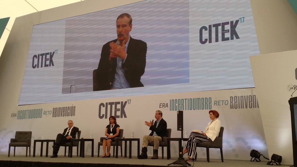<a href="/VicenteFoxQue/">Vicente Fox Quesada</a> speaks about the future of NAFTA <a href="/CITEKForum/">CITEK Forum</a> <a href="/centrofox/">Centro Fox</a>