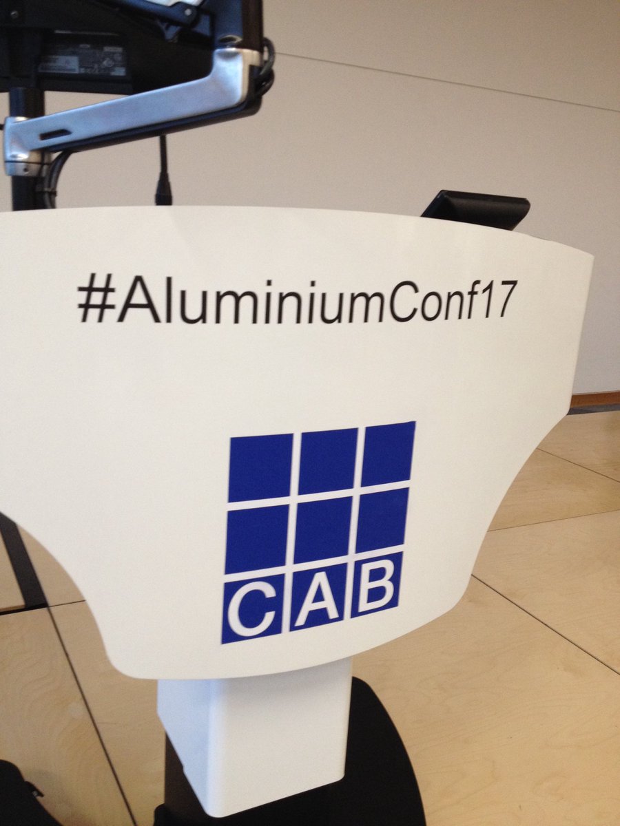 C_A_B_Technical's tweet photo. Getting set for tomorrow #AluminiumConf17 https://t.co/OfGnfvyoBV