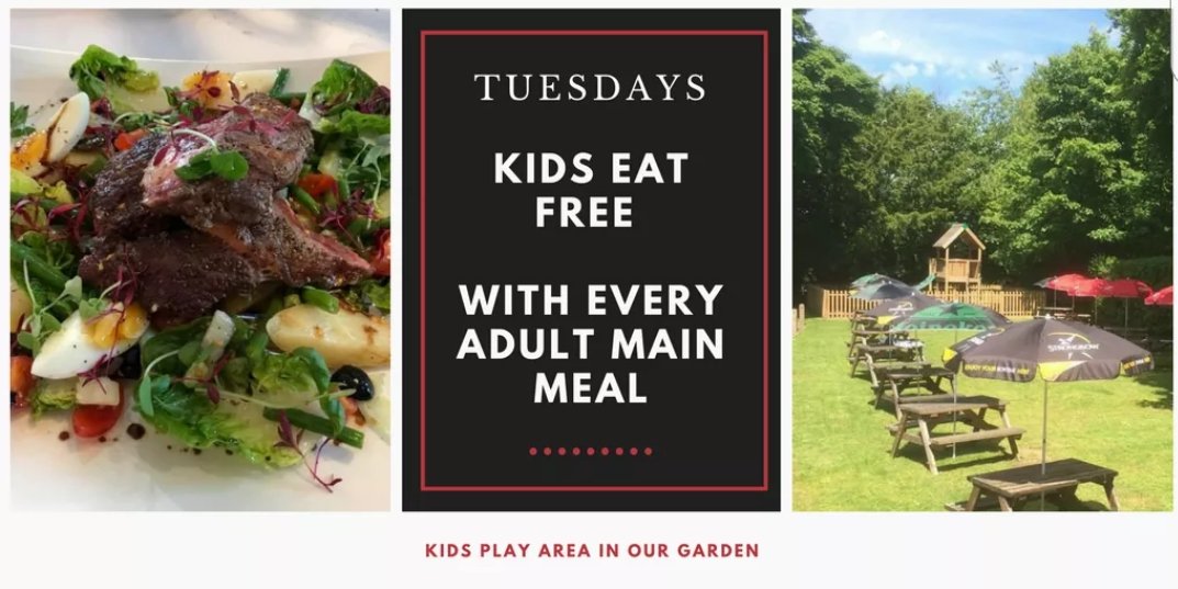 TheTreeBoxHill's tweet image. Don&apos;t fancy cooking on a Tuesday? Then come to us as kids eat free with every main adult meal! #foodoffers #kidfriendly