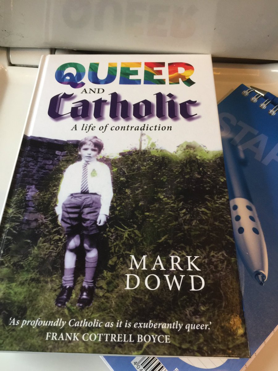 DLT_Ed's tweet photo. Everything's stacking up nicely for the Queer and Catholic launch at Manchester's Portico Library this evening @DowdMark @dlt_books https://t.co/HTH9VsQU1u