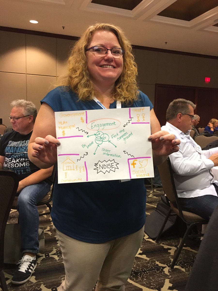 karensmith0808's tweet photo. Comms peeps channeling their creative sides to sketch note our learning! #CACECON2017 https://t.co/1WBklek1Jy