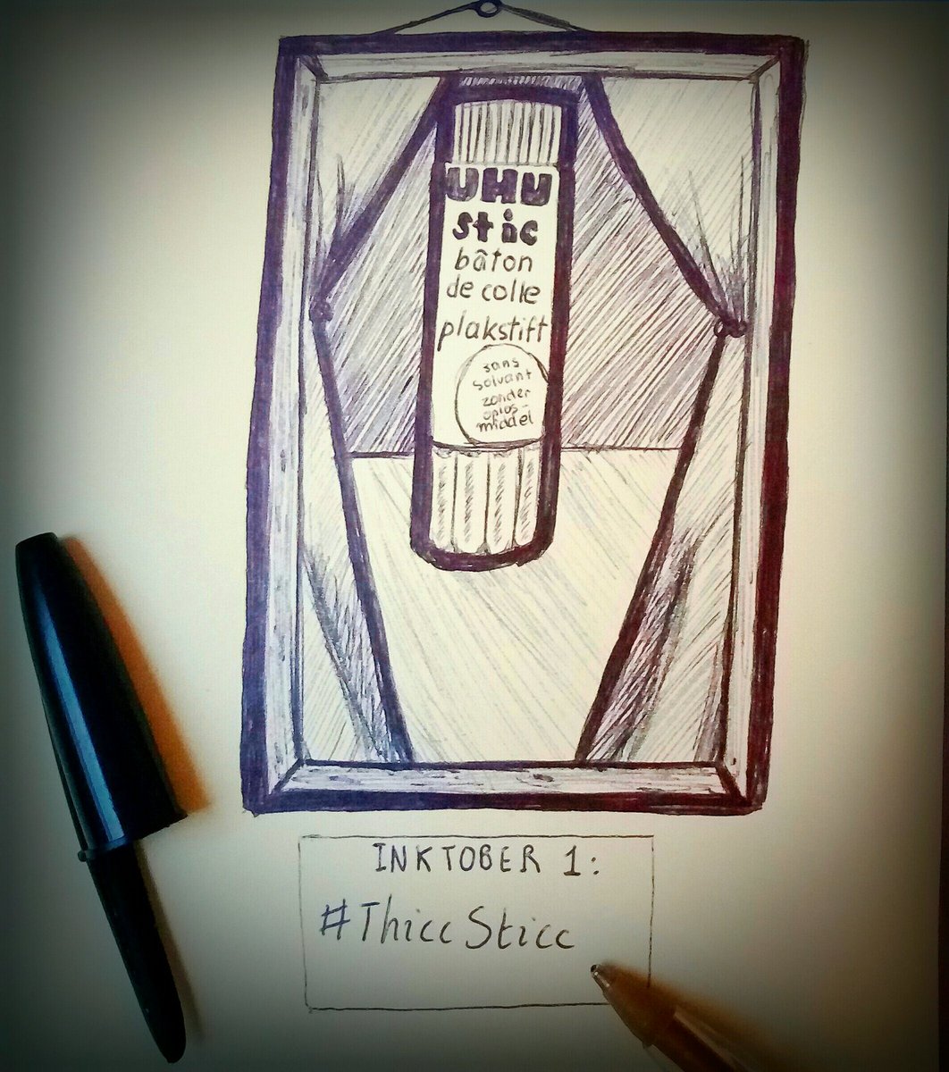 MariqueAltariah's tweet photo. Malgré moi je participe au #Inktober ! Mon thème: "je me fais chier en cours, ça tourne mal" + bonus jeu de mots de merde #thicc #sticc https://t.co/8TV0qqeogz