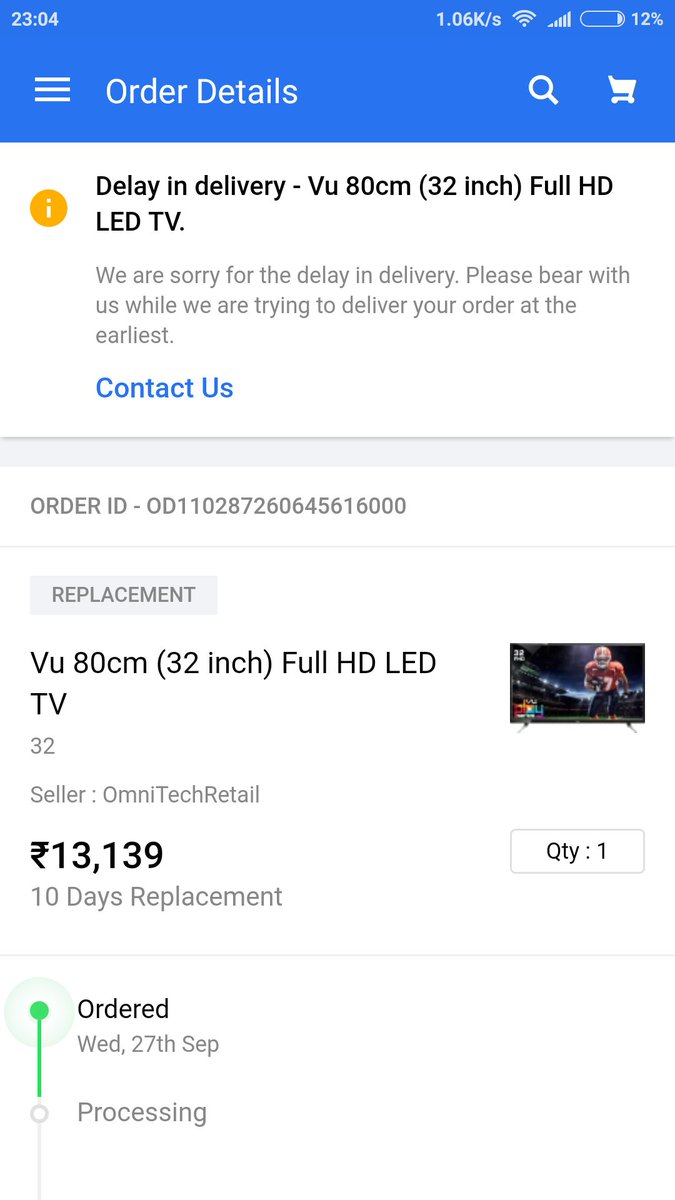 asg8788's tweet image. @Flipkart @flipkartsupport you have already delayed and status show still processing. R u delivering or not?