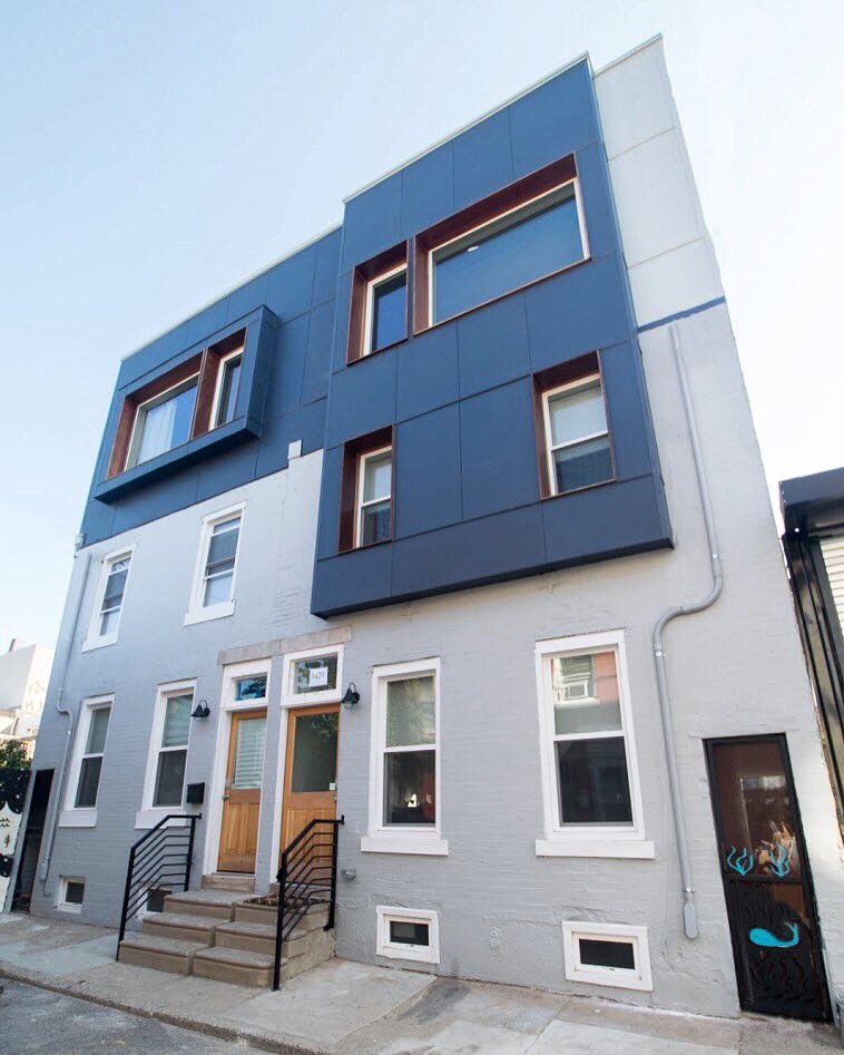 Evolve_Build's tweet image. The Emerick brothers and the Mural by Ryan Psota are complete! Take a peek when on a stroll around the #Fishtown #evolvebuild #renovation