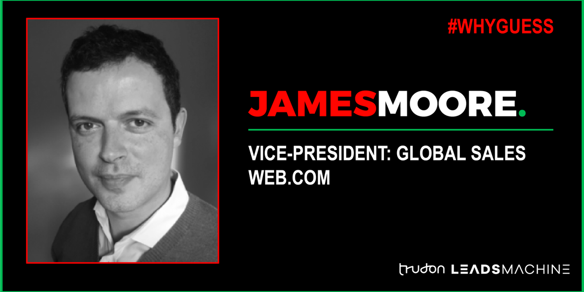 LeadsMachineSA's tweet photo. James Moore is up to discuss the thinking behind Webcard, developed by the team at @webdotcom #WhyGuess @TrudonBusiness https://t.co/LIRA9GOmYL
