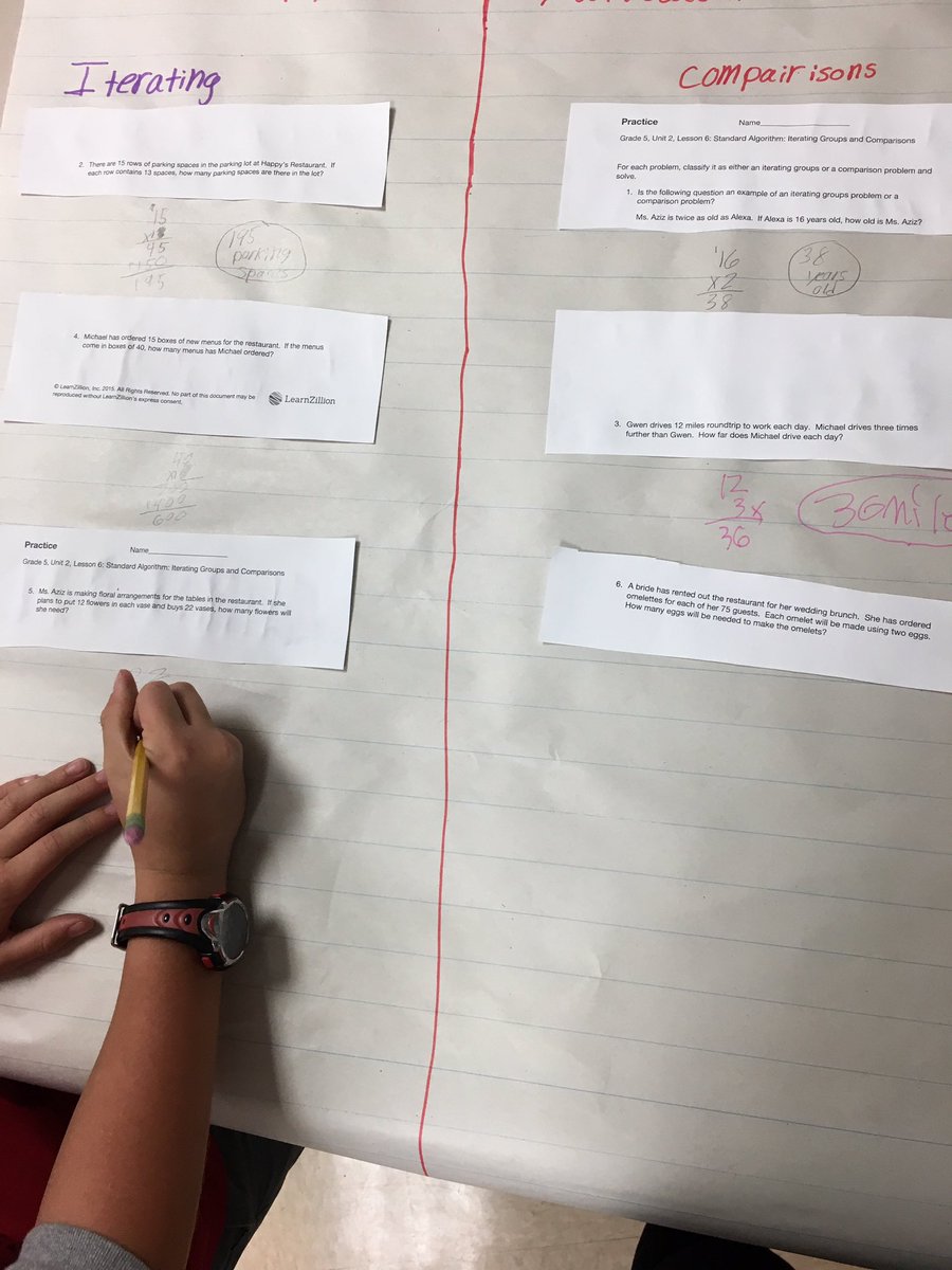 mrs_coppock's tweet photo. Iterating or comparison? Understanding the problem is just as important as solving it #mathwithpurpose @FolgerAACPS https://t.co/57BNj6YSY5