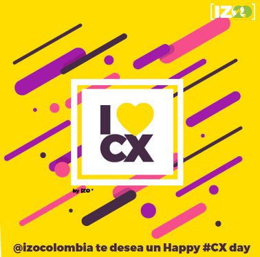 IZOColombia's tweet photo. Hoy es un gran día para celebrar. Happy #CX day #IZO #IZOexperience #CustomerExperience #Customerexperiencemanagement https://t.co/HVePzv8k0G