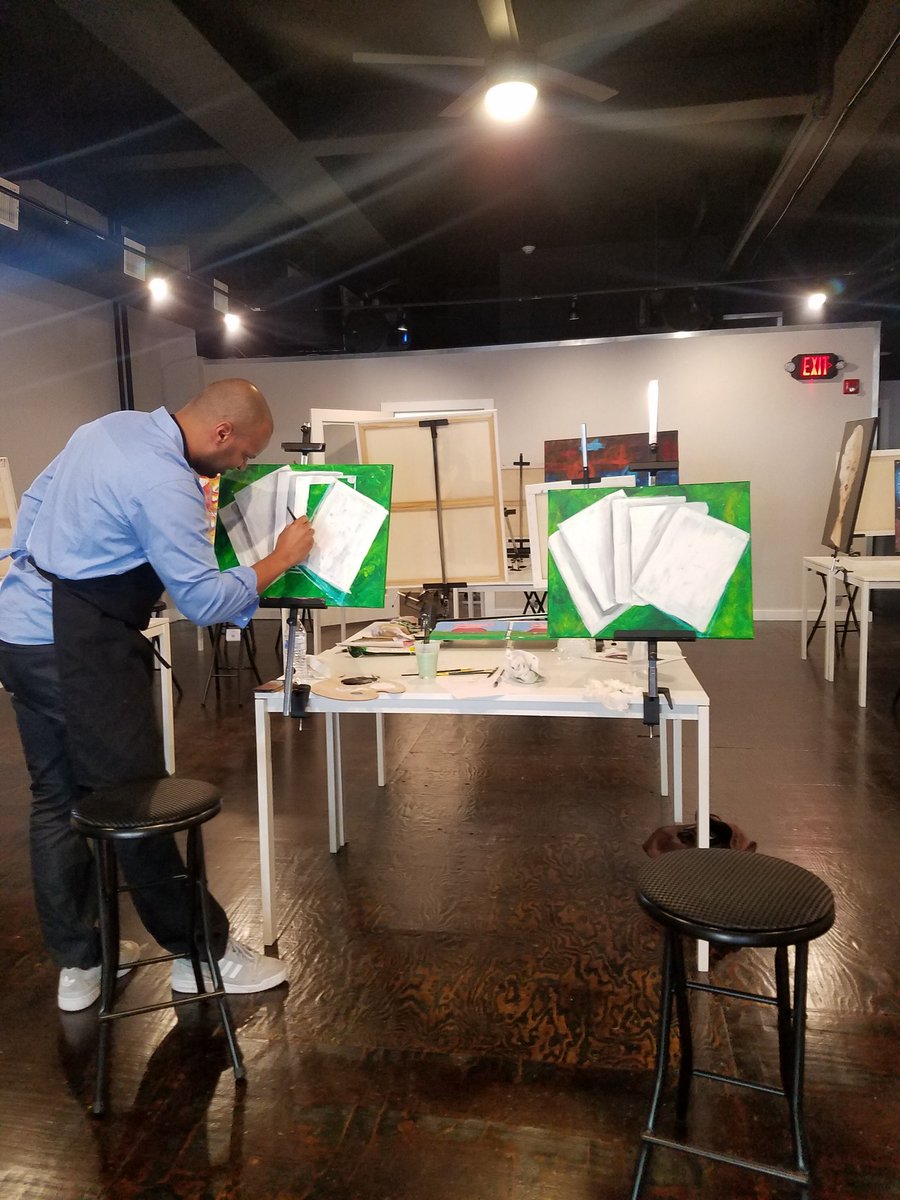 New job teaching at Paint the City of Easton. Working in the studio.