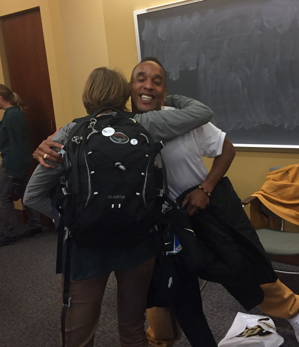 ColoLaw's tweet photo. Powerful discussion today with Central Park 5's Korey Wise, who spent nearly 13 years in jail for a crime he didn't commit. @CUInnocence https://t.co/ovNQ5QXm6Q