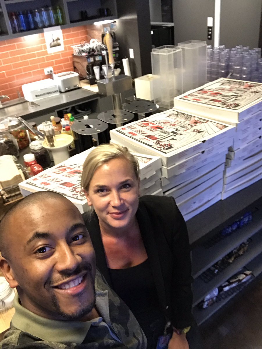 kristiinakansen's tweet photo. Uhmmmm do we have enough pizza? #thedream #notTony's @SincereHD https://t.co/NUFL42pawJ