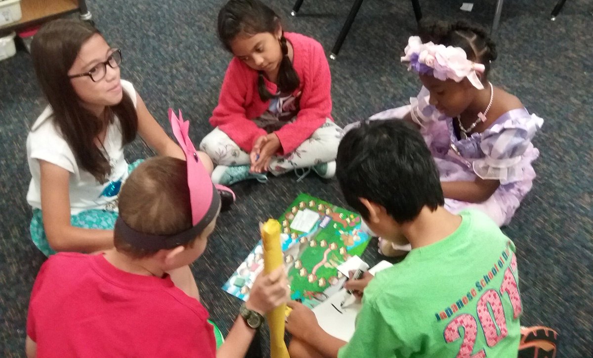 MrsKidwell3rd's tweet photo. Playing math games with student created questions.  @MrsKidwell3rd  @HicksElementary #HicksES https://t.co/HiSFfm96O9